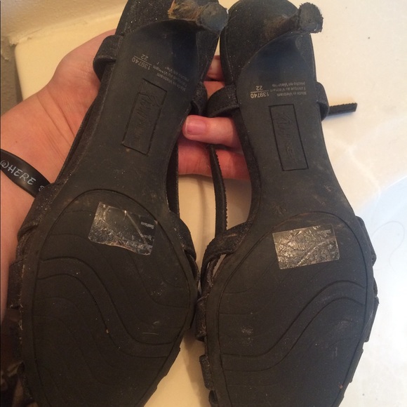 Black glitter heels - Picture 2 of 3